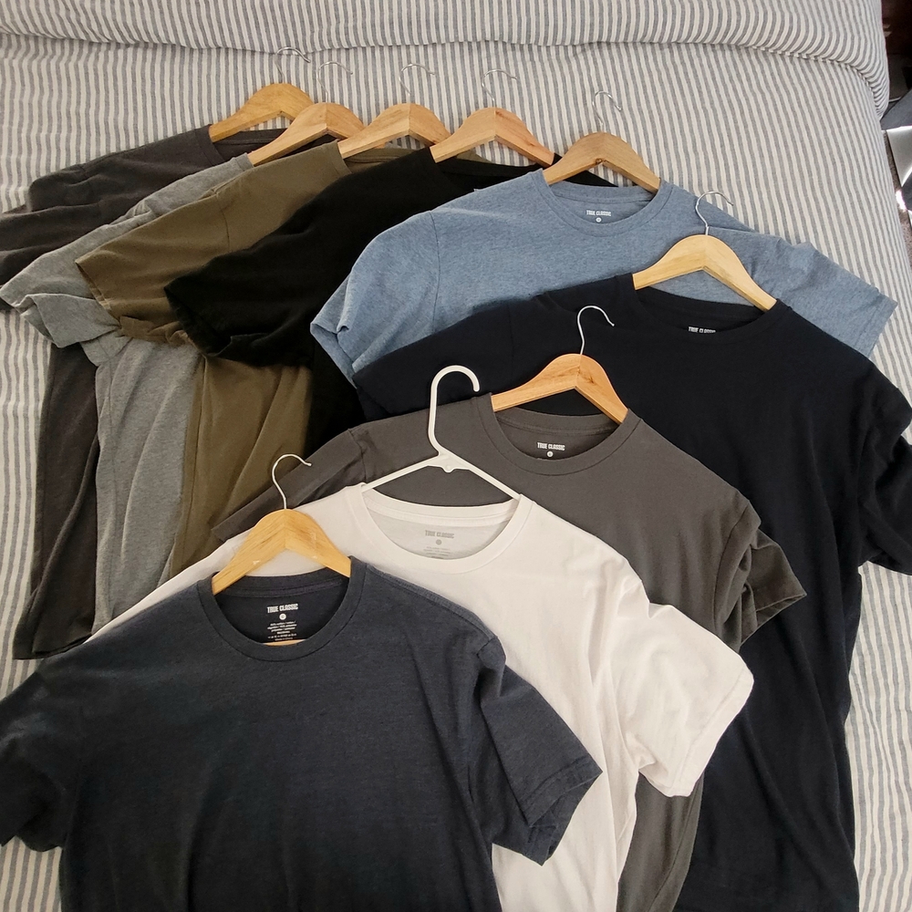 Men's Short Sleeve Crew Neck Tee Pack - Multi Color Essentials